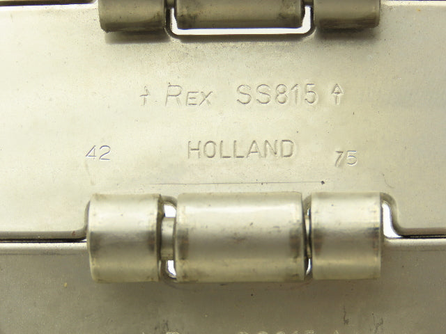 Rexnord SS815-K400 4" Stainless Steel TableTop Straight Conveyor Chain 7' 4"