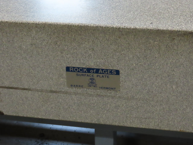 Rock of Ages Granite Surface Inspection Plate Table 96x48x14" Grade B Type 8x4'