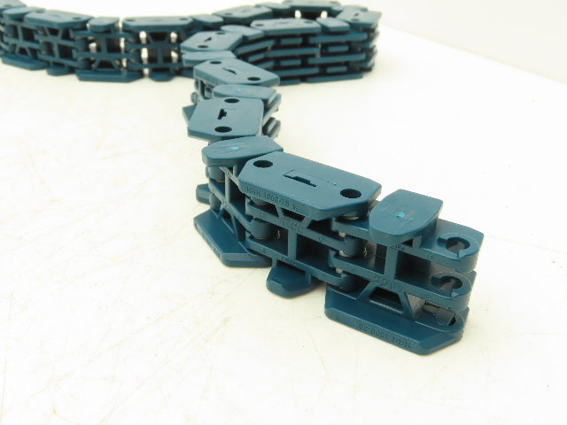 MCC Rexnord RRR 1000-28 Raised Rib Rail Track 28mm Mattop Conveyor Chain 10'L