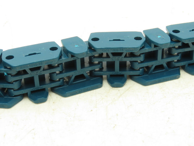 MCC Rexnord RRR 1000-28 Raised Rib Rail Track 28mm Mattop Conveyor Chain 10'L