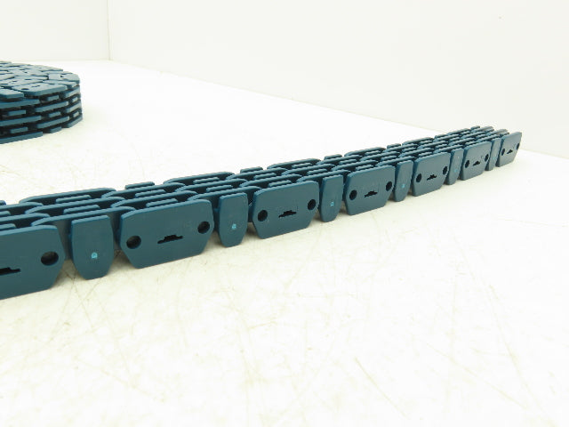 MCC Rexnord RRR 1000-28 Raised Rib Rail Track 28mm Mattop Conveyor Chain 9' 1"