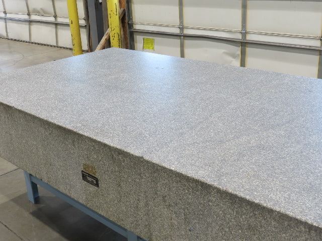 Rock of Ages 4x8' Granite Surface Inspection Plate Table 96x48x14" Layout