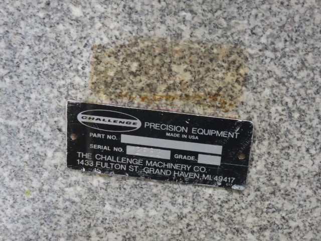 Rock of Ages 4x8' Granite Surface Inspection Plate Table 96x48x14" Layout