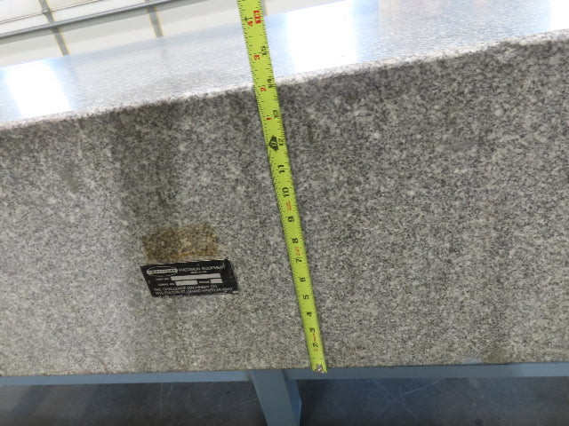 Rock of Ages 4x8' Granite Surface Inspection Plate Table 96x48x14" Layout