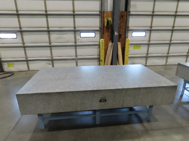 Rock of Ages 4x8' Granite Surface Inspection Plate Table 96x48x14" Layout