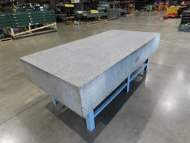 Rock of Ages 4x8' Granite Surface Inspection Plate Table 96x48x14" Layout