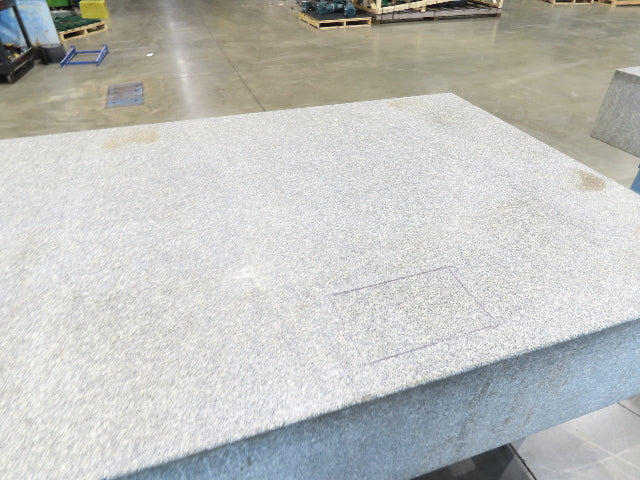 Rock of Ages 4x8' Granite Surface Inspection Plate Table 96x48x14" Grade B Type