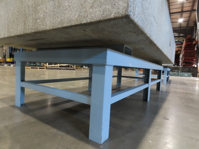 Rock of Ages 4x8' Granite Surface Inspection Plate Table 96x48x14" Grade B Type