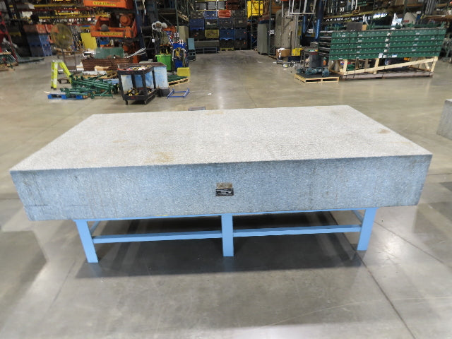Rock of Ages 4x8' Granite Surface Inspection Plate Table 96x48x14" Grade B Type