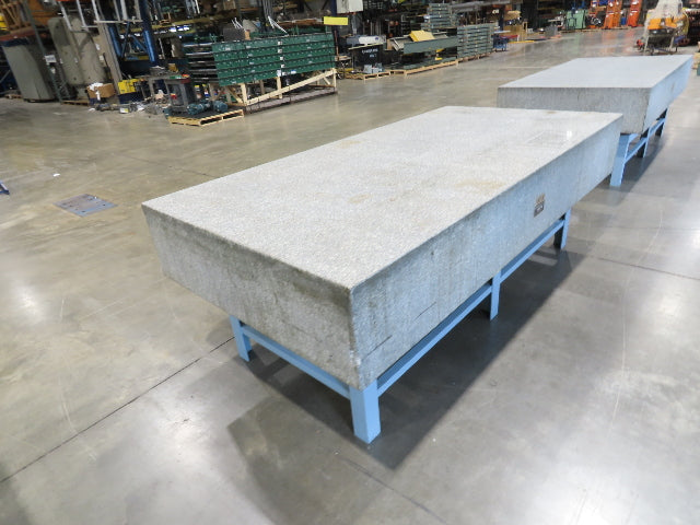 Rock of Ages 4x8' Granite Surface Inspection Plate Table 96x48x14" Grade B Type