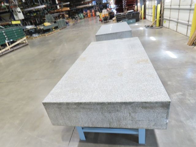 Rock of Ages 4x8' Granite Surface Inspection Plate Table 96x48x14" Grade B Type