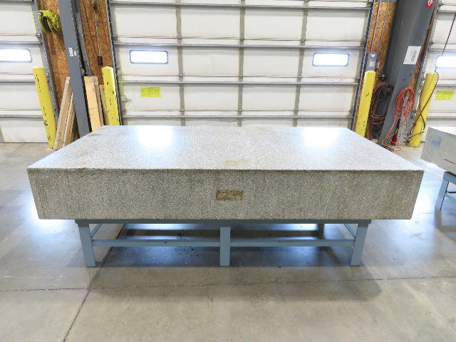 Rock of Ages 4x8' Granite Surface Inspection Plate Table 96x48x14" Grade B Type