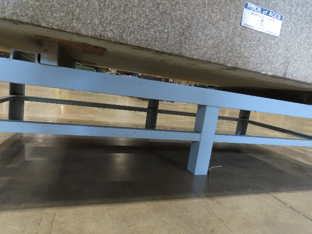 Rock of Ages 4x8' Granite Surface Inspection Plate Table 96x48x14" Grade B Type