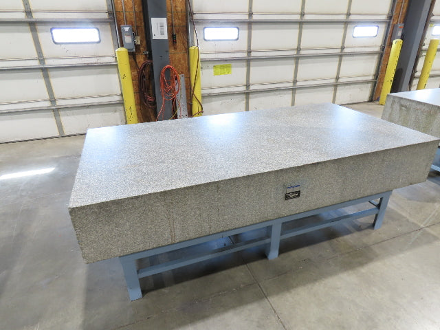 Rock of Ages 4x8' Granite Surface Inspection Plate Table 96x48x14" Grade B Type