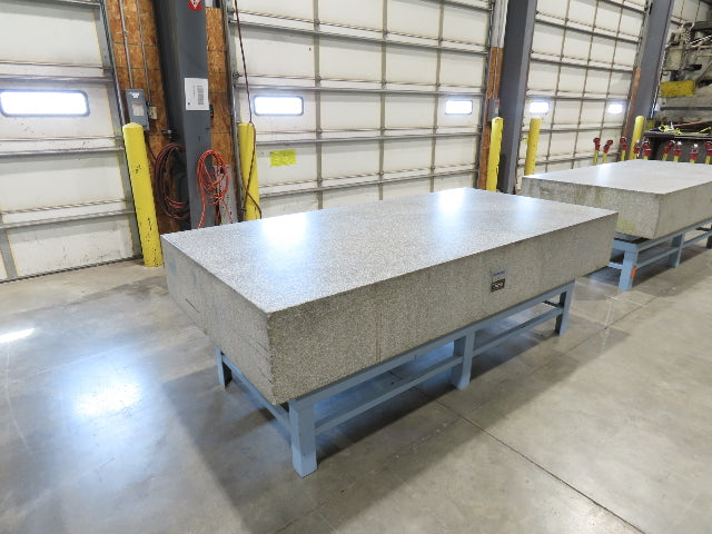 Rock of Ages 4x8' Granite Surface Inspection Plate Table 96x48x14" Grade B Type