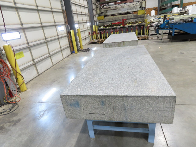 Rock of Ages 4x8' Granite Surface Inspection Plate Table 96x48x14" Grade B Type