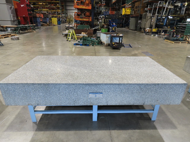 Rock of Ages 4x8' Granite Surface Inspection Plate Table 96x48x14" Grade B Type