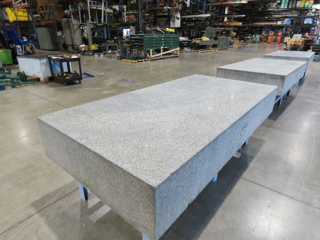 Rock of Ages 4x8' Granite Surface Inspection Plate Table 96x48x14" Grade B Type
