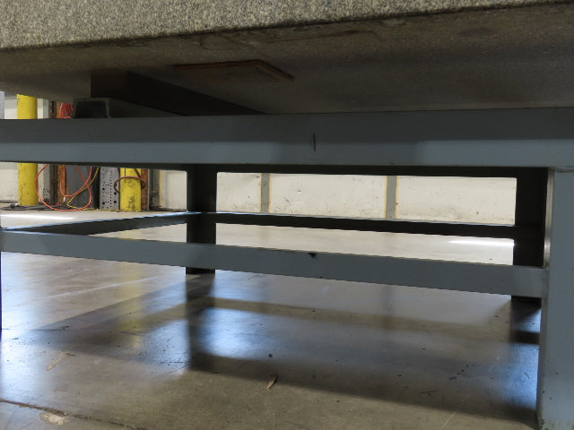 Rock of Ages 4x8' Granite Surface Inspection Plate Table 96x48x14" Grade B Type