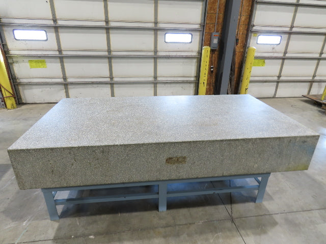 Rock of Ages 4x8' Granite Surface Inspection Plate Table 96x48x14" Grade B Type
