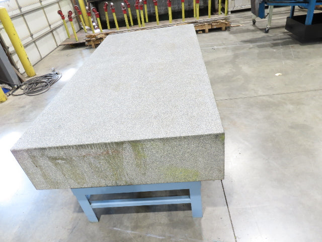 Rock of Ages 4x8' Granite Surface Inspection Plate Table 96x48x14" Grade B Type