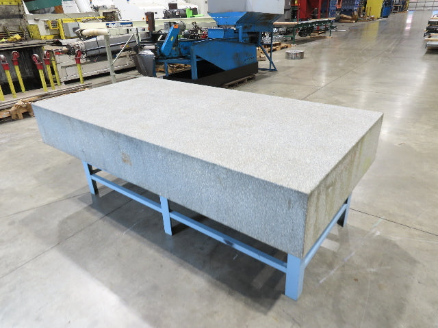 Rock of Ages 4x8' Granite Surface Inspection Plate Table 96x48x14" Grade B Type