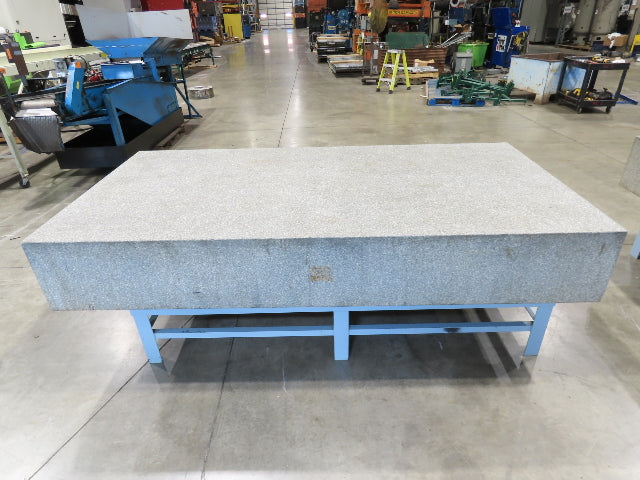 Rock of Ages 4x8' Granite Surface Inspection Plate Table 96x48x14" Grade B Type