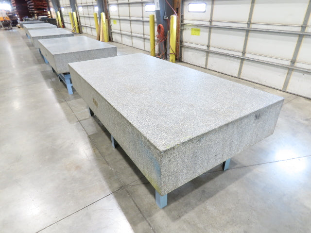 Rock of Ages 4x8' Granite Surface Inspection Plate Table 96x48x14" Grade B Type