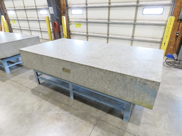 Rock of Ages 4x8' Granite Surface Inspection Plate Table 96x48x14" Grade B Type