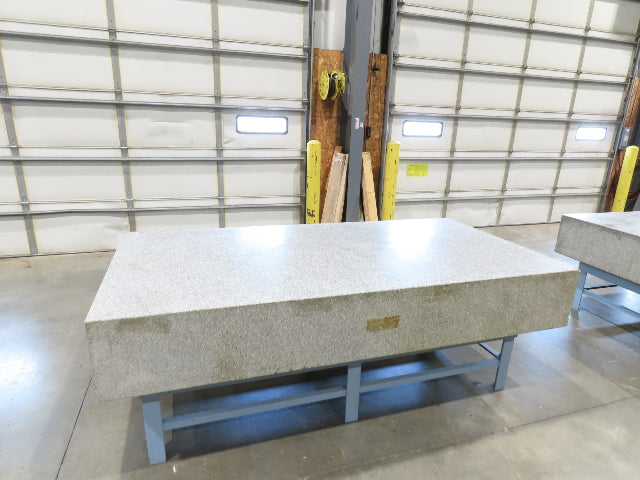 Rock of Ages 4x8' Granite Surface Inspection Plate Table 96x48x14" Grade B Type