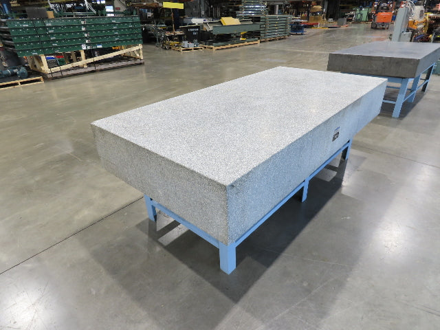 Rock of Ages 4x8' Granite Surface Inspection Plate Table 96x48x14" Grade B Type