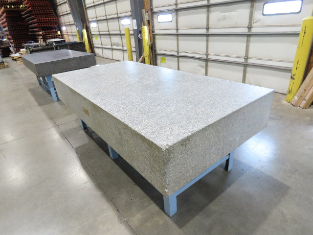 Rock of Ages 4x8' Granite Surface Inspection Plate Table 96x48x14" Grade B Type