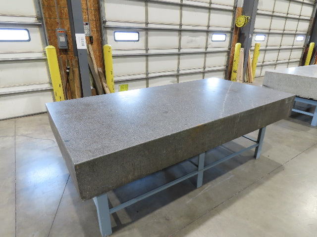 4x8' Granite Surface Inspection Plate Table 96x48x10" Grade B Type Dark Gray