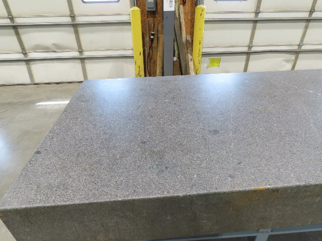 4x8' Granite Surface Inspection Plate Table 96x48x10" Grade B Type Dark Gray