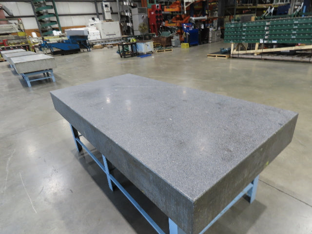 4x8' Granite Surface Inspection Plate Table 96x48x10" Grade B Type Dark Gray