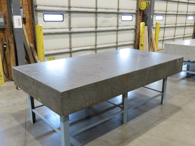 4x8' Granite Surface Inspection Plate Table 96x48x10" Grade B Type Dark Gray