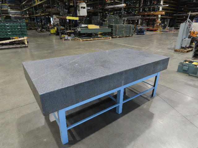 4x8' Granite Surface Inspection Plate Table 96x48x10" Grade B Type Dark Gray