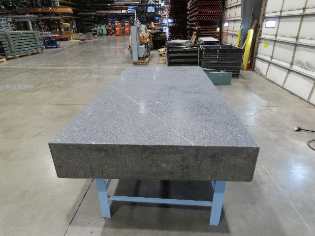 4x8' Granite Surface Inspection Plate Table 96x48x10" Grade B Type Dark Gray