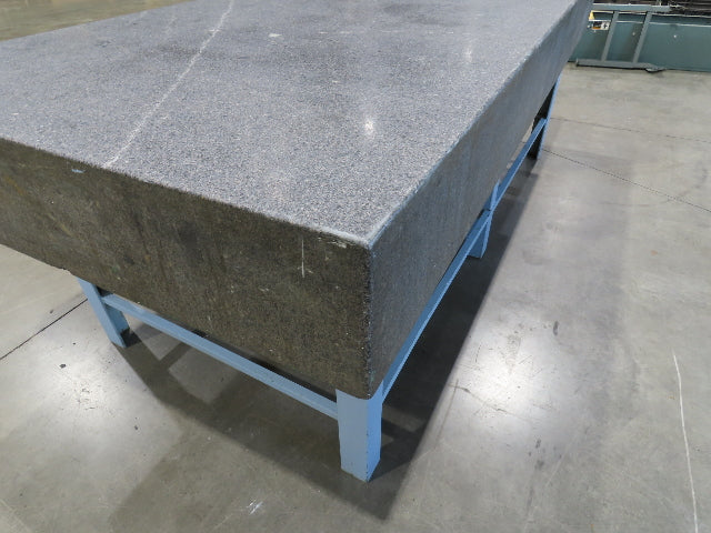 4x8' Granite Surface Inspection Plate Table 96x48x10" Grade B Type Dark Gray