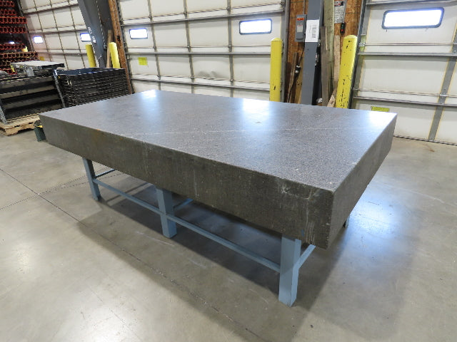 4x8' Granite Surface Inspection Plate Table 96x48x10" Grade B Type Dark Gray
