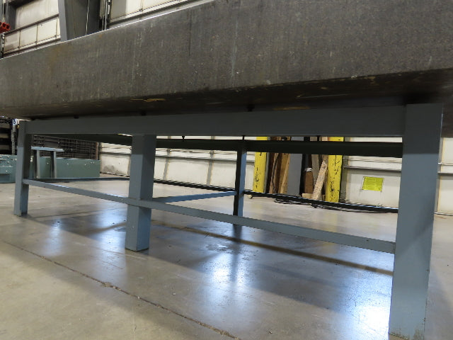 4x8' Granite Surface Inspection Plate Table 96x48x10" Grade B Type Dark Gray