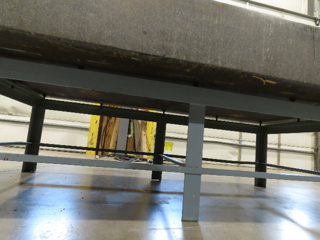 4x8' Granite Surface Inspection Plate Table 96x48x10" Grade B Type Dark Gray