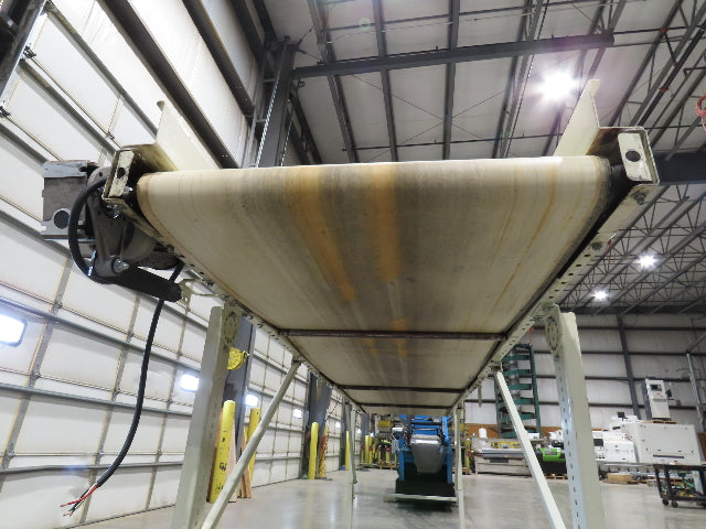 EMI Plastics 35"x 14' Portable Belt Conveyor 29"Bed 230/460V 160FPM 48"Adj Ht