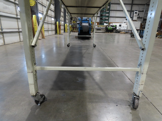 EMI Plastics 35"x 14' Portable Belt Conveyor 29"Bed 230/460V 160FPM 48"Adj Ht