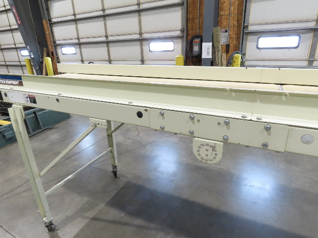 EMI Plastics 35"x 14' Portable Belt Conveyor 29"Bed 230/460V 160FPM 48"Adj Ht