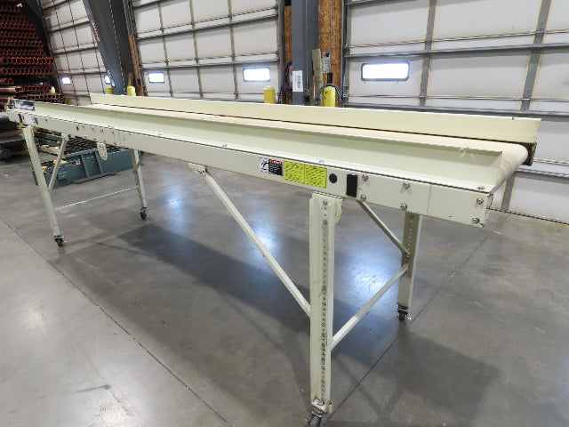 EMI Plastics 35"x 14' Portable Belt Conveyor 29"Bed 230/460V 160FPM 48"Adj Ht