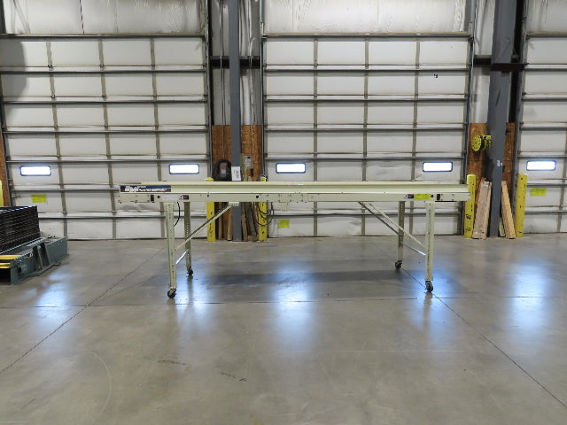 EMI Plastics 35"x 14' Portable Belt Conveyor 29"Bed 230/460V 160FPM 48"Adj Ht