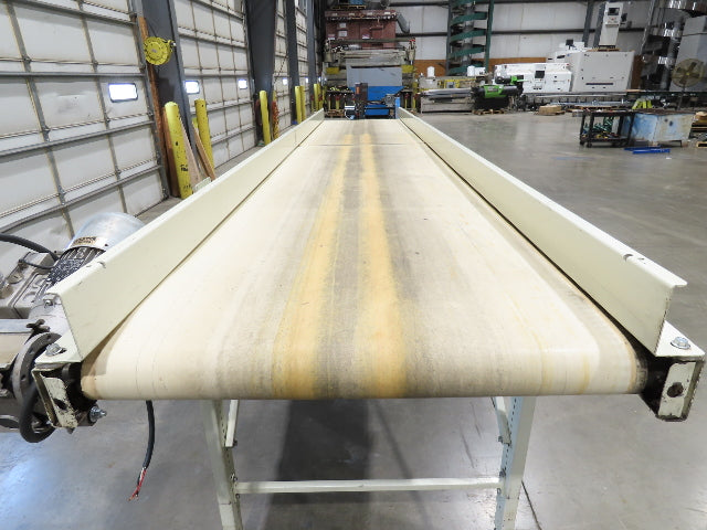 EMI Plastics 35"x 14' Portable Belt Conveyor 29"Bed 230/460V 160FPM 48"Adj Ht