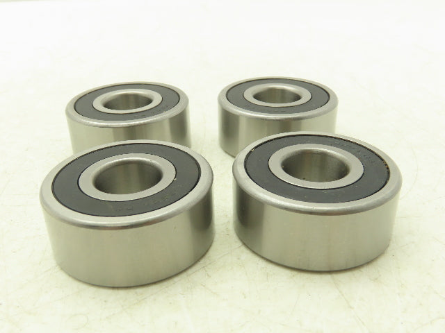 53042RS Double Row Sealed Bearing 20mm-ID x 52mm-OD x 22.22mm-Width Lot Of 4