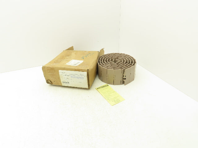 Rexnord LF820K4 Straight TableTop Conveyor Chain 4"x 10' Brown